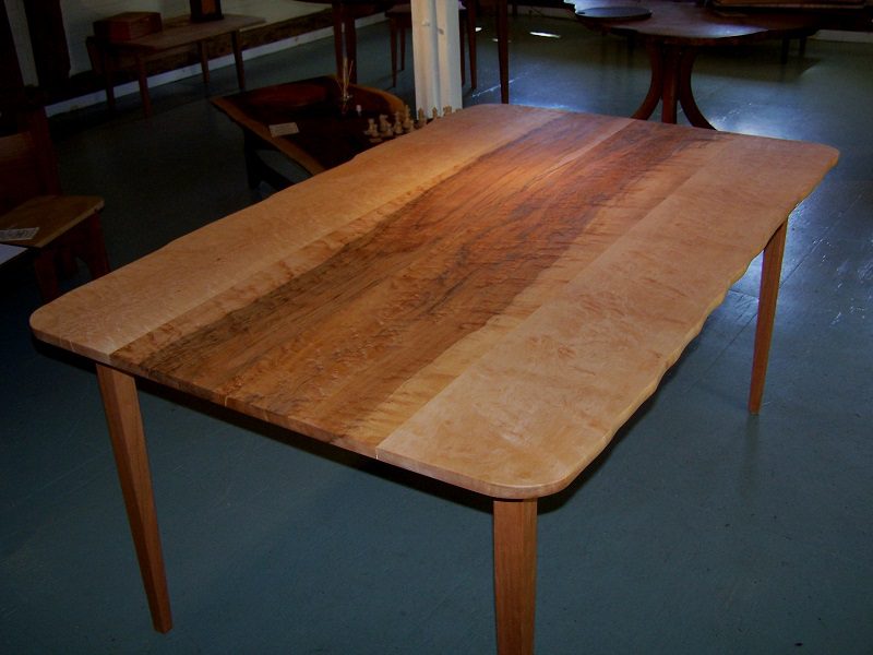 birdseye maple dining table