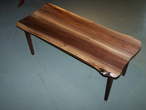 LIVE EDGE BLACK WALNUT COFFEE TABLE