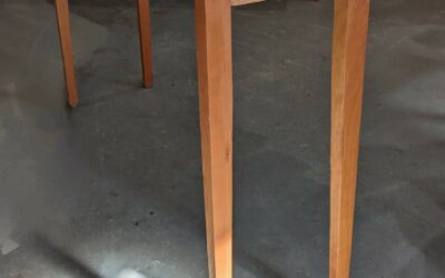 Black Walnut and Tiger Maple Side Tables – $1150