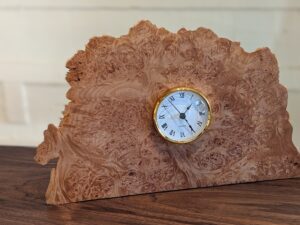 Maple Burl Clock