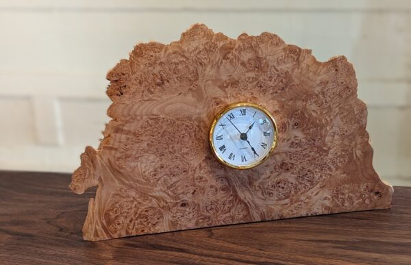 Maple Burl Clock
