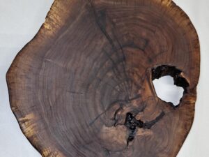 Black Walnut Lazy Susan on Black Walnut base