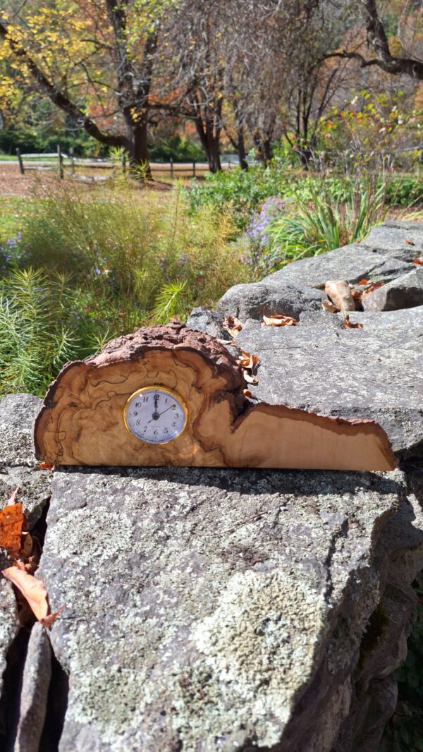 Spalted Maple Burl Clock