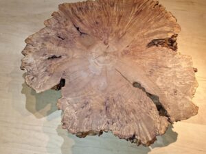 Maple Burl Lazy Susan 23" x 41/2" tall